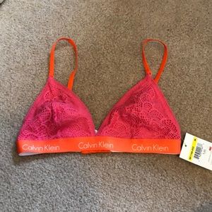 Calvin Klein wireless lace bra. BNWT